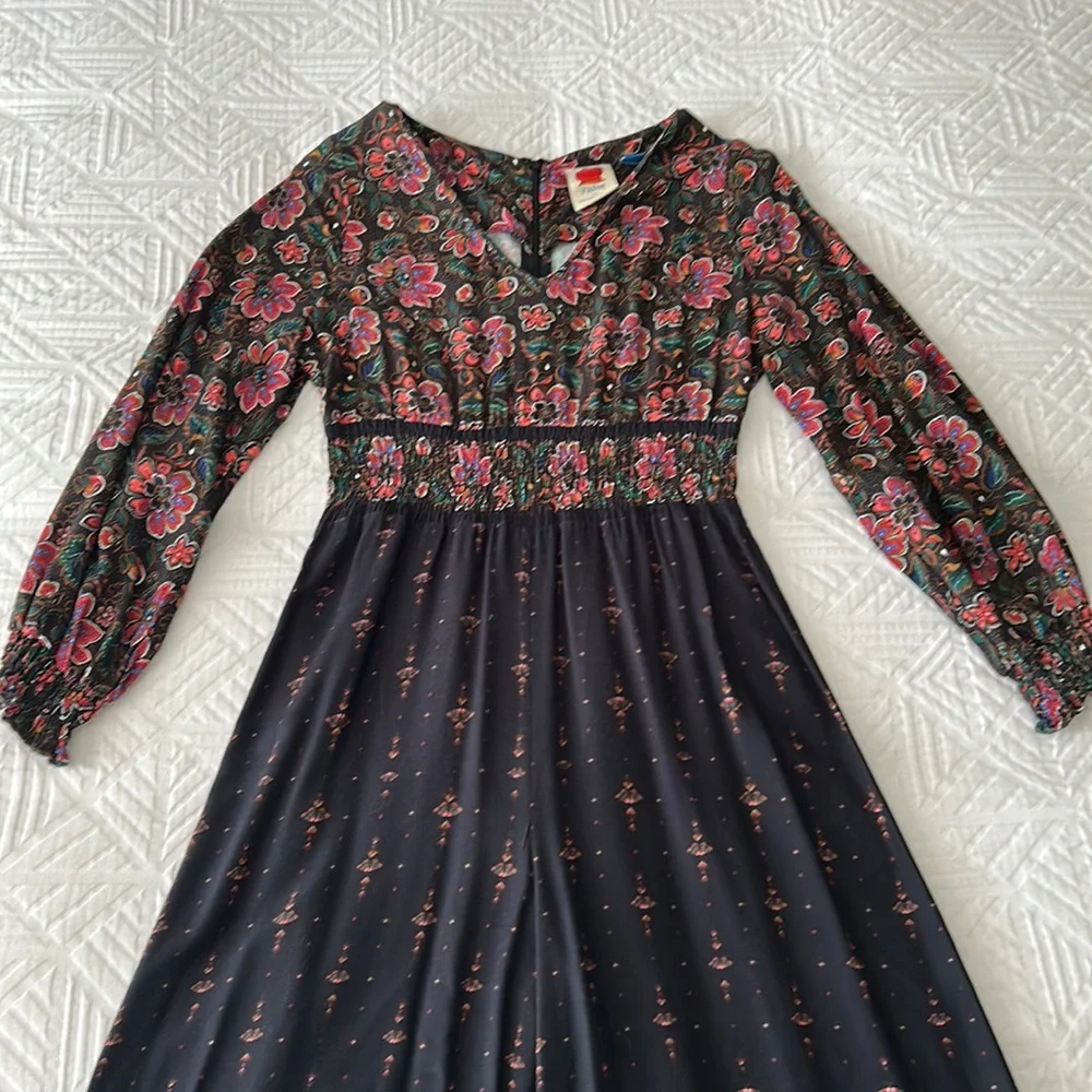 Farm Rio for Anthropologie Giuliano Wide leg Jumpsuit S - Picture 2 of 12